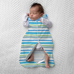 SwaddleMe Night Sack Sleeper – Size Small/Medium, 0-3 Months, 1-pack (Textured Stripe) Loose-fit Infant Sleep Sack Wearable Blanket Leaves Baby’s Arms Out for Safe, Cozy Sleep