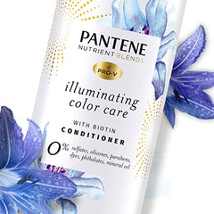 Pantene Sulfate Free Conditioner, Illuminating Hair Color with Biotin, Safe for Color Treated Hair, Nutrient Blends, 400 mL