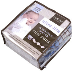 Kushies UL2002-B Reusable Ultra-lite Diapers Trial Pack