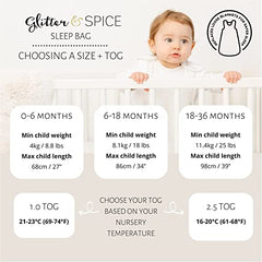 Glitter & Spice Baby Sleep Bag - Woodland Dreams 1.0 Tog 18-36M