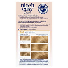 Clairol Nice'n Easy Permanent Hair Dye, 9PB Light Pale Blonde Hair Color, 1 Count