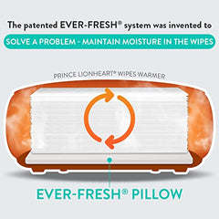 Prince Lionheart Ever-Fresh Replacement Pillows for Ultimate Wipes Warmer, 2 Count