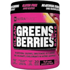 NUTRAPHASE CLEAN GREENS & BERRIES FRUIT PUNCH 30 SERVINGS