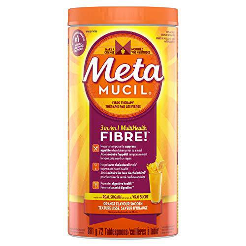 3 in 1 MultiHealth Fibre! Fiber Supplement Powder, Orange, 861 g