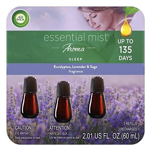 Air Wick Essential Mist Refill, Sleep, Air Freshener, Essential Oils Diffuser, Aromatherapy, 3 Count