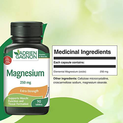 Adrien Gagnon - Magnesium Extra-Strength 250mg 90 Count