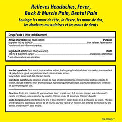 Advil Extra Strength Ibuprofen Pain Relief Caplets, Fast Acting Pain Relief for Migraine, Arthritis, Back, Neck, Joint, and Muscle Relief, 400mg (32 Count)