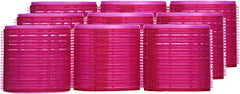 Conair Self Grip Extra Large Hair Rollers, Hair Curlers, Self Grip Hair Rollers, Hot Pink, 9 Pack with Storage Bag