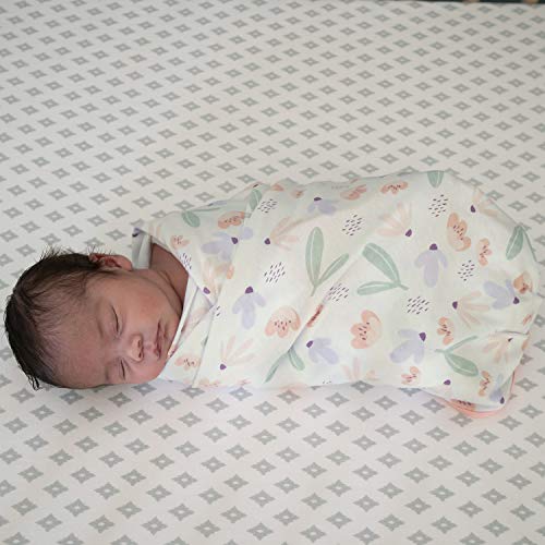 Ingenuity Naps & Nights 2-Pack Infant Swaddle Multi-Use Blanket Set- Posy