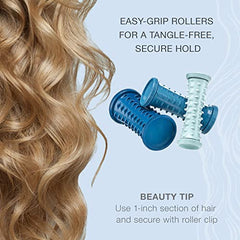 Conair Compact Multi-Size Hot Rollers Heat Setter; Blue