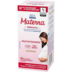 NESTLÉ Materna Prenatal Multivitamin Supplement | Folic Acid | 100 Tablets