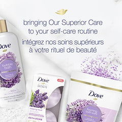 Dove Relaxing Care Foaming Bath Salts to help soothe sore, tired muscles Lavender & Chamomile bath salt with 100% natural skin nourishers 793 g