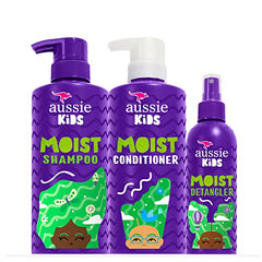 Aussie Kids Sulfate Free Shampoo, Conditioner, and Detangler Bundle, Paraben Free (1,186 mL Total)