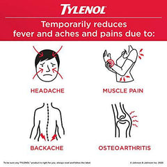 Tylenol Arthritis Pain,Acetaminophen 650 mg Caplets, Fast & Long Lasting Arthritis, Muscle & Joint Pain Relief, 24 Caplets