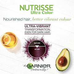 Garnier Nutrisse Ultra Color, Permanent Hair Dye, 60 Light Brown, Vibrant Colour, Silky and Smooth Hair Enriched With Avocado Oil, 1 Application