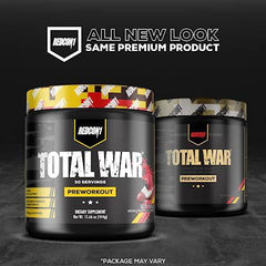 REDCON1 Total War Pre Workout Powder, Rainbow Candy - Beta Alanine + Citrulline Malate Vegan & Keto Friendly Preworkout for Men & Women with 320mg of Caffeine - Fast Acting HMB (30 Servings)