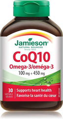 Jamieson CoQ10 100mg Orange 30 Softgels