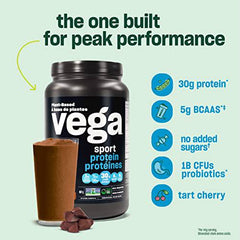 Vega Sport Protein Vegan Protein Powder, Peanut Butter (19 Servings) BCAAs, Amino Acid, Keto Friendly, Tart Cherry, Gluten Free, Non GMO Pea Protein for Women and Men 814g (Packaging May Vary)