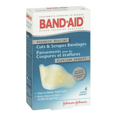 Band-Aid Hydrocolloid Bandages Large, Waterproof Adhesive Blister Cushions, Hydro Seal, 6 Bandages