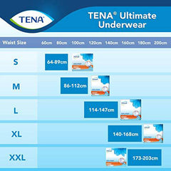 Tena Incontinence Unisex Underwear, Ultimate, Large, 13 Count