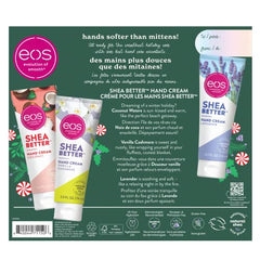 eos Holiday Collection, Hand Care Essentials, Hand Cream Trio- Coconut, Vanilla Cashmere, and Lavender, 24-Hour Hydration, 2.5 oz, 3-Pack