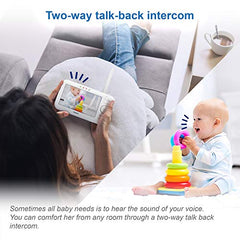 VTech VM901-1W WiFi Video Baby Monitor with Free Live Remote Access, White, 1080p Full HD Camera, 5" Screen, Pan Tilt Zoom, HD Night Vision, 2-Way Audio Talk, White, 1 Count