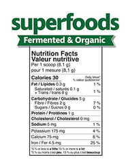 Prairie Naturals Fermented & Organic SuperFoods Green Foods & Fermented Mushroom Complex 150 Gram