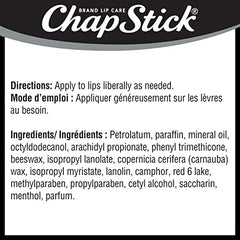 ChapStick Classic Cherry (2 Pack) Lip Balm, Skin Protectant, 4g x2