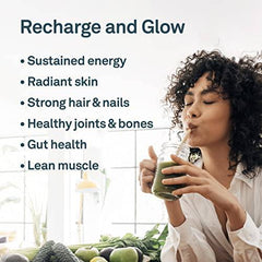 Organika Enhanced Collagen Vitality with Organic Matcha Powder- Sustained Energy and Antioxidant Collagen- 250g