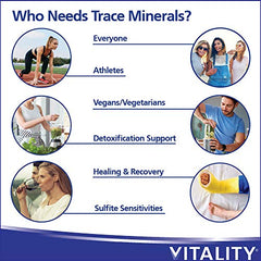 VITALITY Trace Minerals + Chlorella | 90 Vegetable Capsules (90 Days)