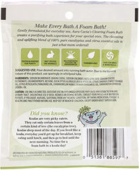 Aura Cacia Clearing Eucalyptus Aromatherapy Foam Bath For Kids, 70.9g Packet