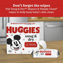 HUGGIES Diapers Size 4 - Huggies Snug & Dry Disposable Baby Diapers, 27ct, Jumbo Pack