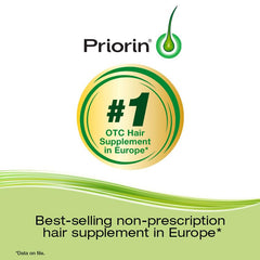 Priorin Hair Growth Vitamins With Biotin - Hair Vitamins To Stimulate Hair Growth For Men And Women, Decrease Of Hair Loss After Washing, Contains Biotin For Hair Growth, 3x60 Count, 3 Month Supply