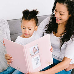 Pearhead Babybook, Pink Linen