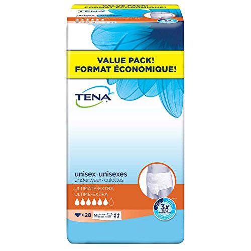 TENA Incontinence Underwear, Ultimate Absorbency, Medium, 28 Count - Zecoya