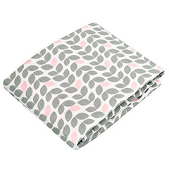 Kushies Pack N Play Playard Sheet, Soft 100% breathable cotton flannel, Made in Canada, Grey Petal