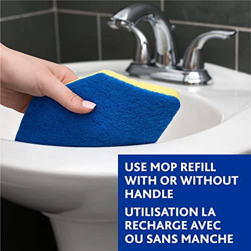 Vileda Bath Magic Mop Refill - Reusable, Detachable Mop Head for Bathroom - Zecoya