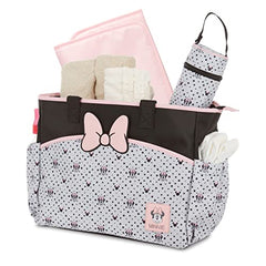 Disney Minnie Mouse Backpack Diaper Bag, Mickey Mouse Print, Tote, Diaper Bag