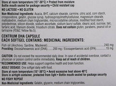 Centrum Prenatal+DHA Multivitamin Supplement with DHA/EPA Omega 3 Combo Pack, 120 Total Count