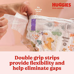 Huggies Little Movers Baby Diapers, Size 7, Giga Pack, 36ct