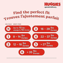 Huggies Special Delivery Hypoallergenic Baby Diapers, Size 5, Giga Pack, 44ct