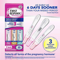 Triple Check Pregnancy Test Kit, 2 Analog, 1 Digital - Zecoya