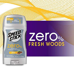 Speed Stick Zero Deodorant for Men, Fresh Woods, 76g