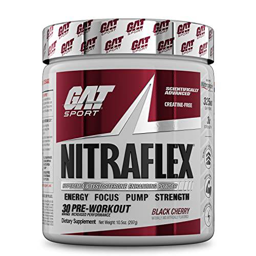 GAT Nitraflex Black Cherry, Pre-Workout 300g 300 gram