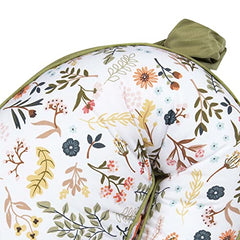 Boppy Anywhere Nursing Pillow Support, Sage and Spice Floral with Stretch Belt that Stores Small, Breastfeeding and Bottle-feeding Support at Home and Travel, Plus Sized to Petite, Machine Washable