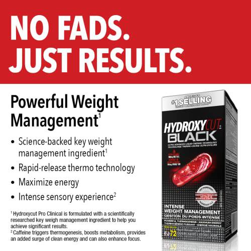 Hydroxycut Black Extreme Thermogenic Technology Liquid Capsules