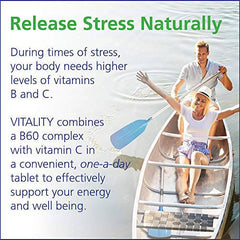 VITALITY Time Release Vitamin B Complex + C 600 mg | 60 Tablets (60 Days)