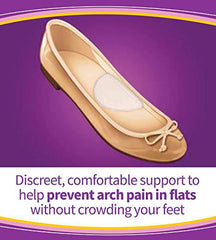 Dr. Scholl's HIDDEN ARCH SUPPORTS for Flats (One Size) // Discreet Supports with Soft Gel Comfortably Support Arches to Prevent Arch Pain often Associated with Flat, Weak, Fallen or High arches