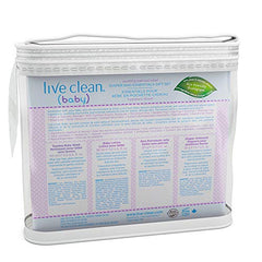 Live Clean Baby Diaper Bag Essentials Gift Set, Soothing Oatmeal Relief, Travel Size, 4 Piece