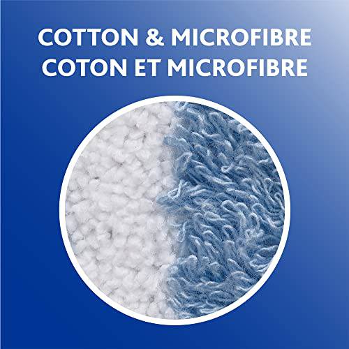 Vileda Fibro Contact Mop Refill - Flat Mop, Cotton & Microfibre Blend - Zecoya